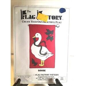 Vintage Sealed GOOSE Duck Yard Flag Craft Kit by The Flag Factory 28x49